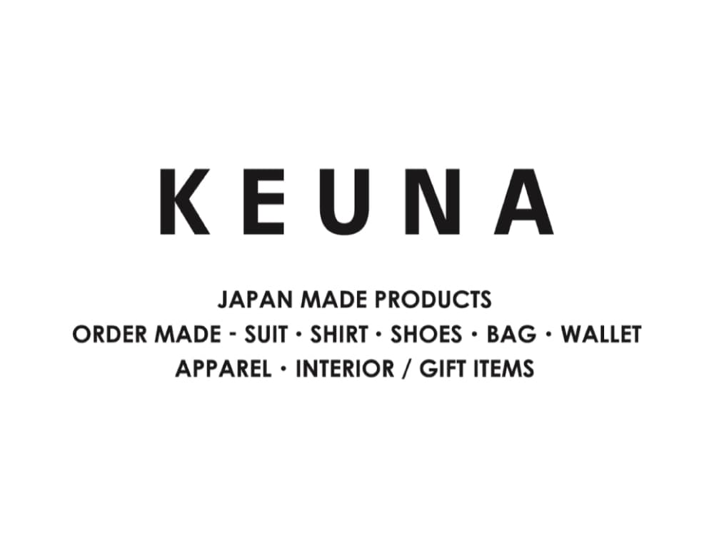100%ジャパンメイドのセレクトショップ「KEUNA」にてお取り扱いスタート